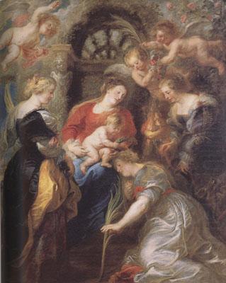 The Coronation of St Catherine (mk01), Peter Paul Rubens